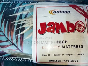 Bobmil Jambo - 5by6 8inch High Density Quilted Mattresses.