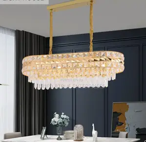 Vintage Led Modern Crystal Chandelier Light Qj6tf
