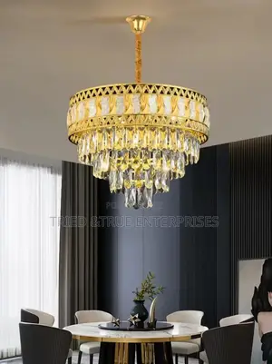Modern Led Crystal Clear Hanging Chandelier Light Qm6gv