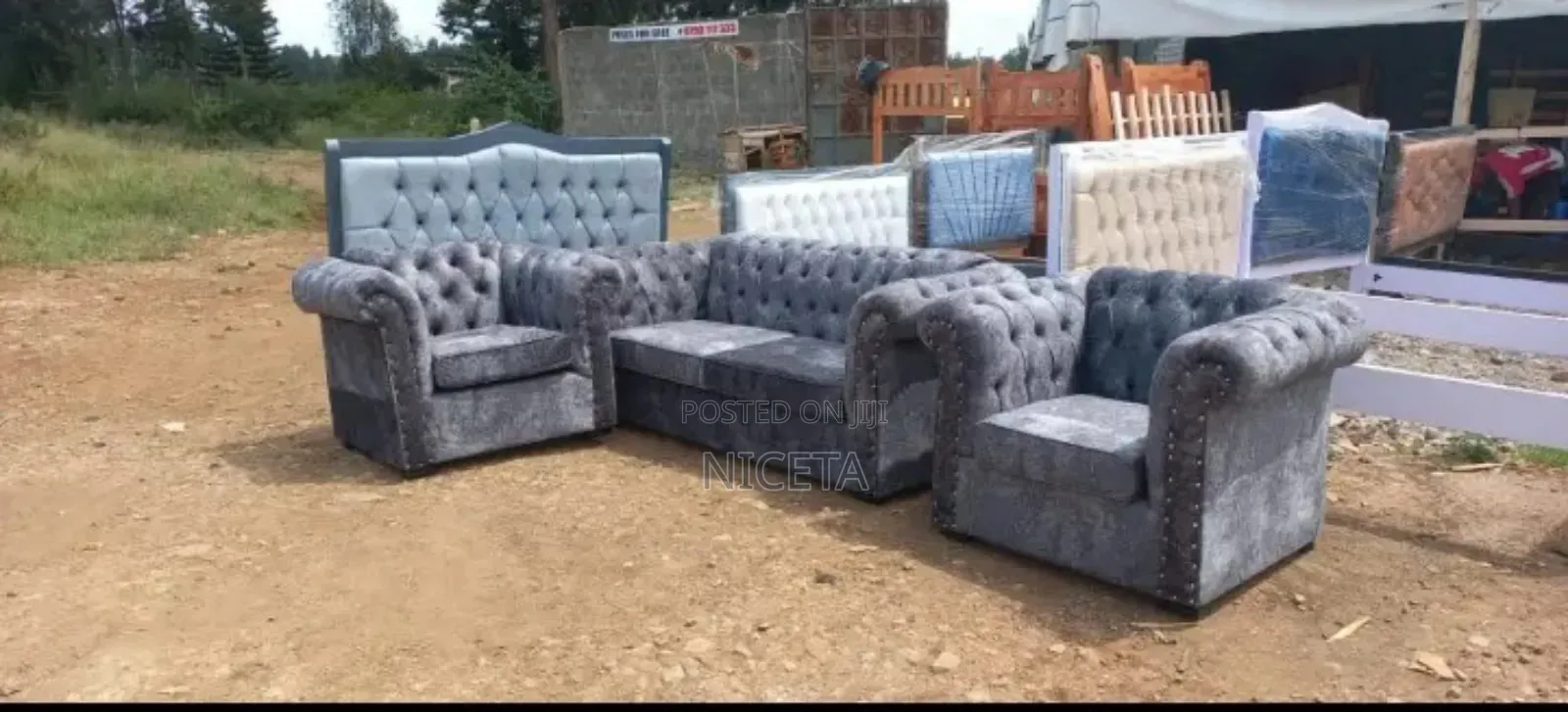 Gray Chester Sofa Available