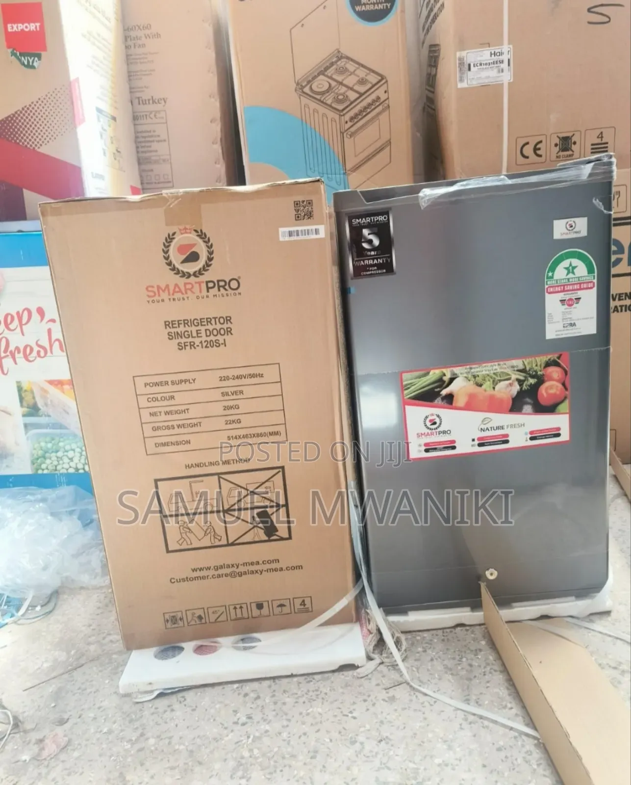 Smart Pro 90 Liters Single Door Refrigerator - Silver