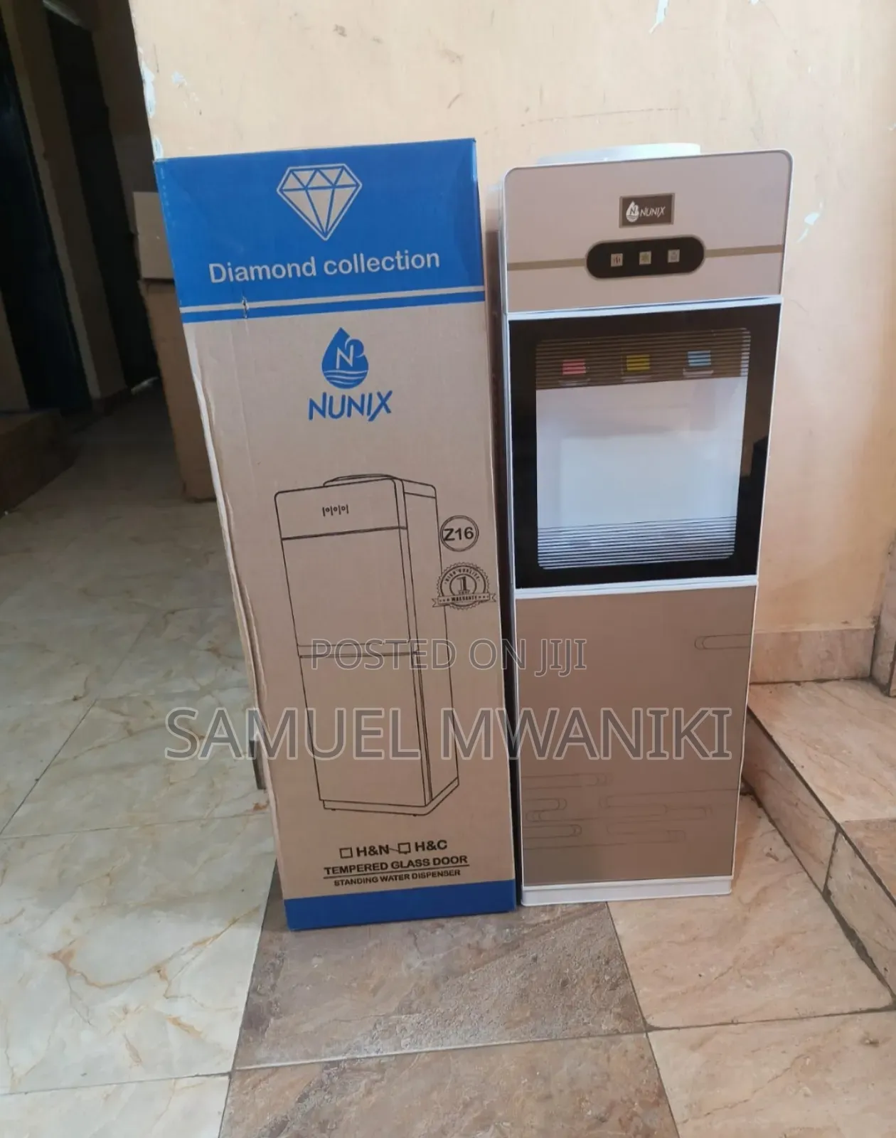Nunix Water Dispenser Hot, Normal and Cold 3 Taps Z16c