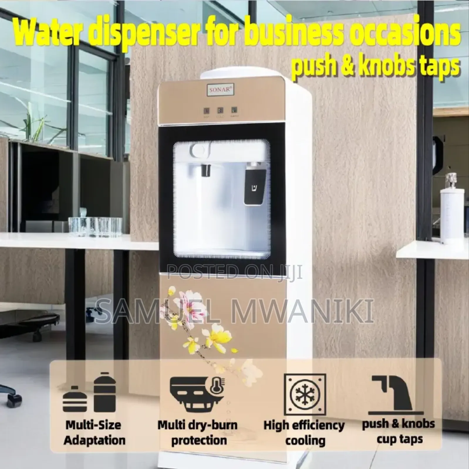 Sonar Water Dispenser Hot, Normal and Cold Water Dispenser