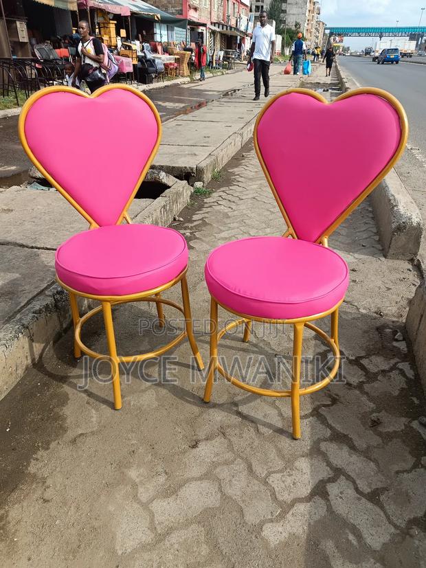 Love Seat Leather Pink - main view