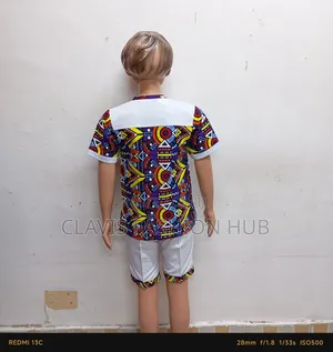 White Shirt and Shorts for a Boy