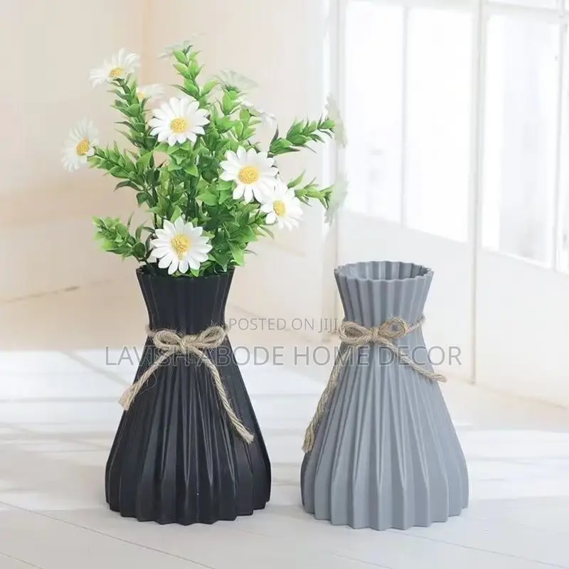 Beautiful Flower Vases - White, Black and Grey