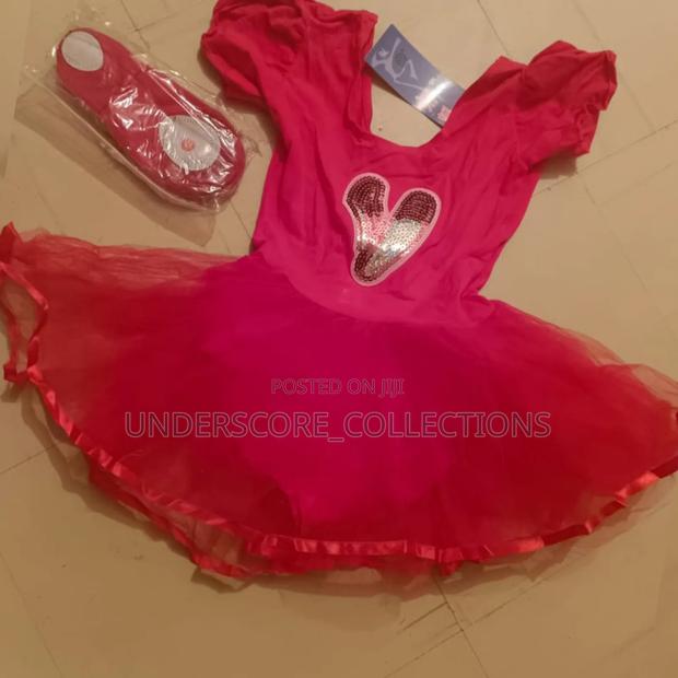 Girls Red Ballet Set: Dress,Stockings and ShoesAges:3-14yrs