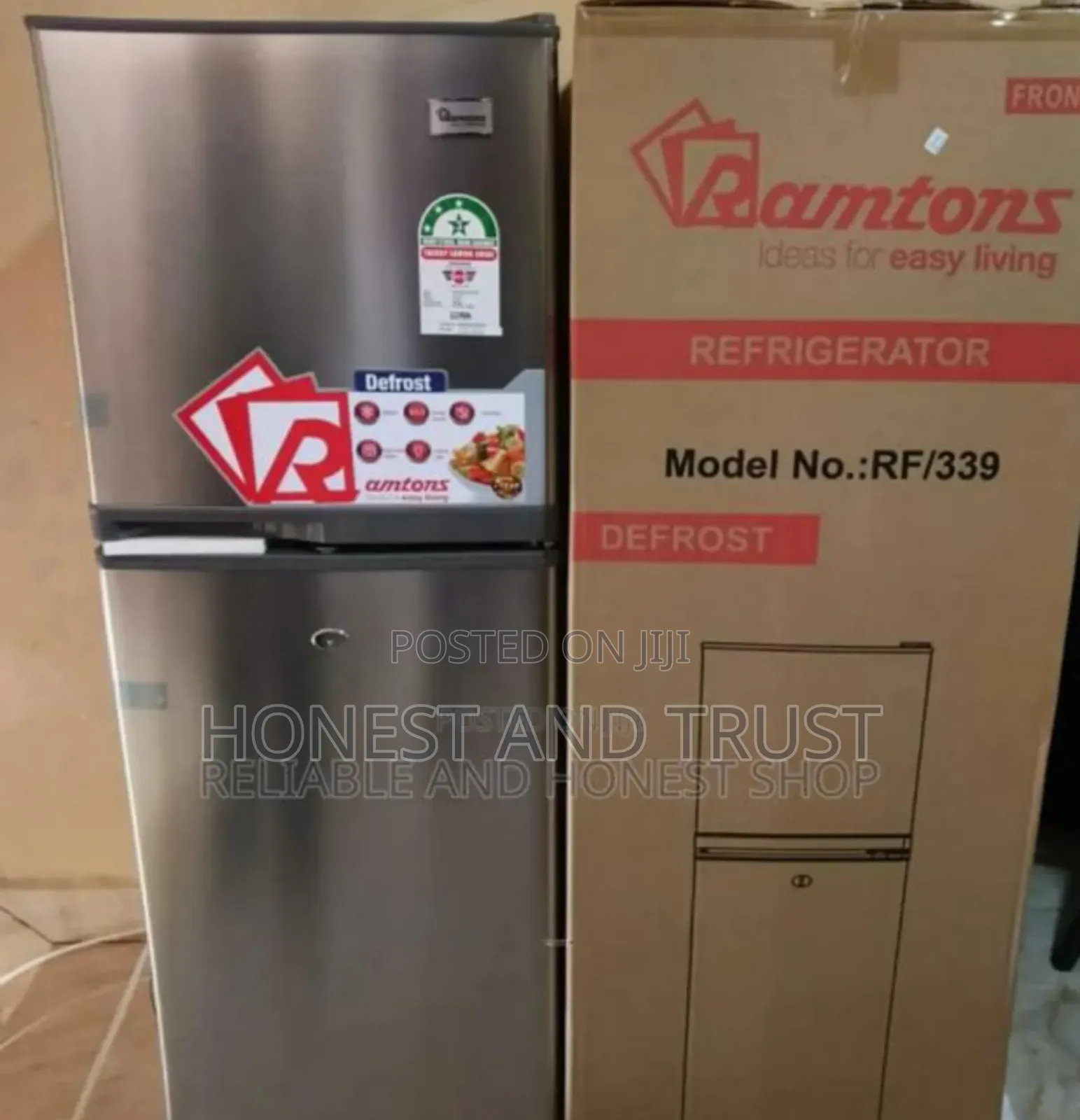 Brand New Ramtons Double Dsor Refrigerator 138litres