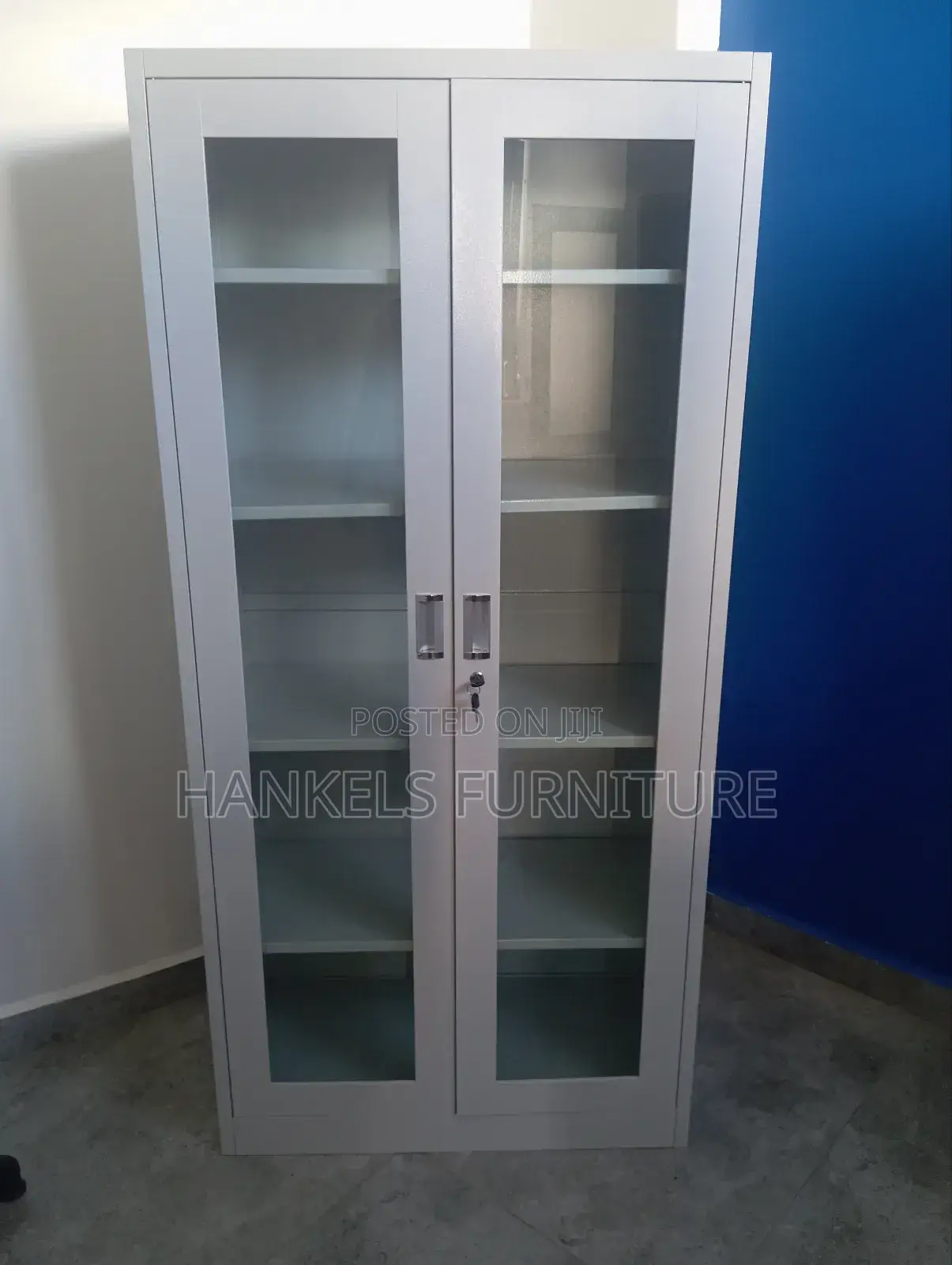 Full Glass Metallic Cabinet