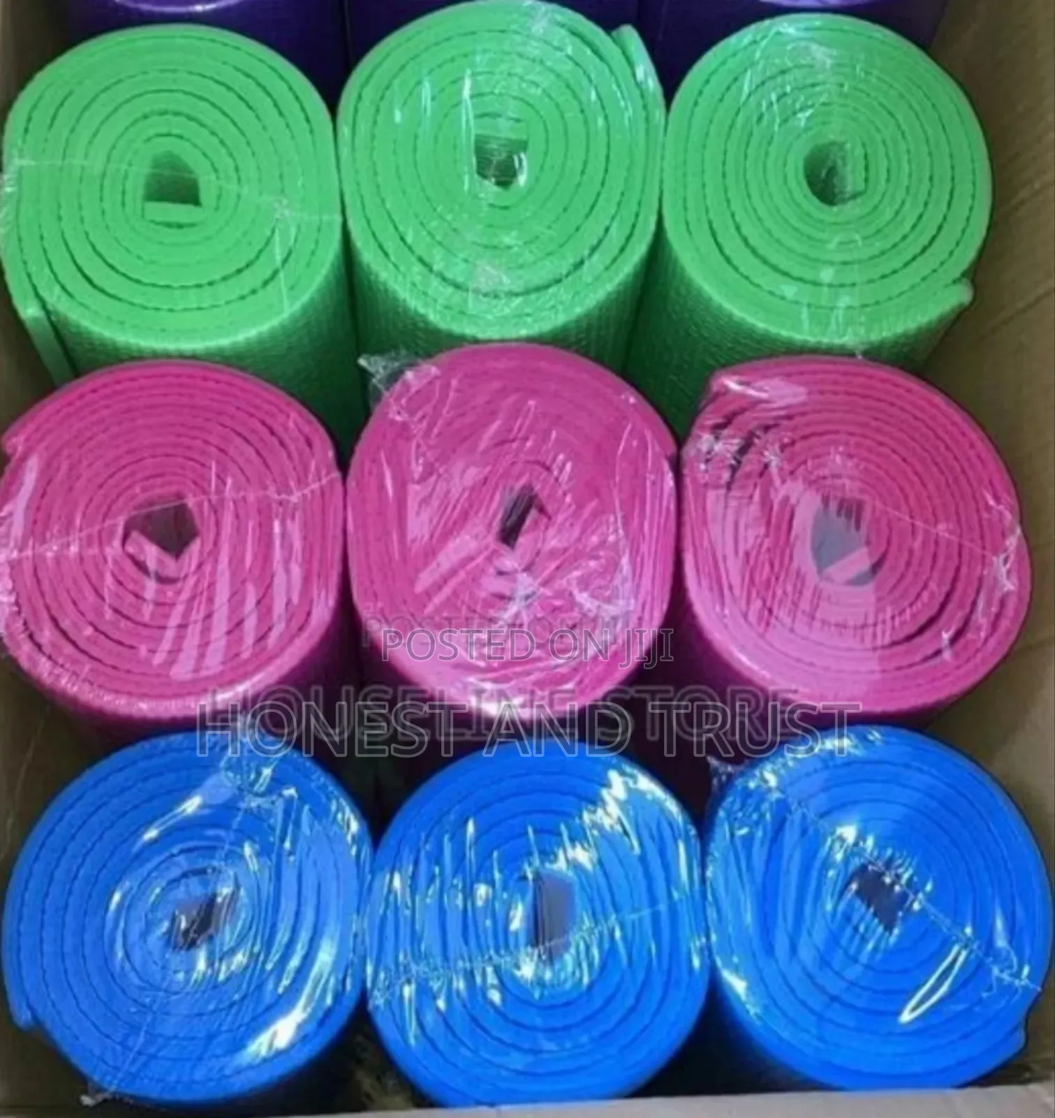Yoga Mat Red Blue Pink