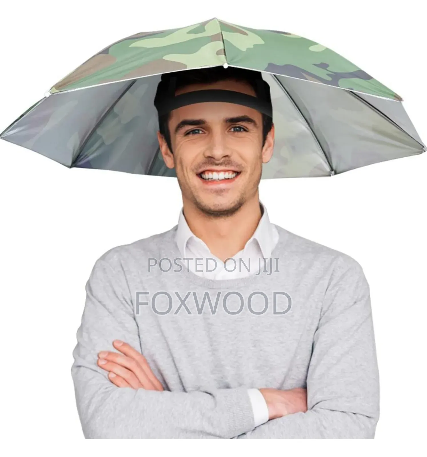 Umbrella Hat, 65cm Sunscreen Windproof