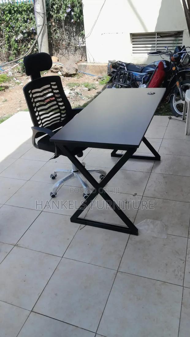 X Base Study Table and Chair - main view