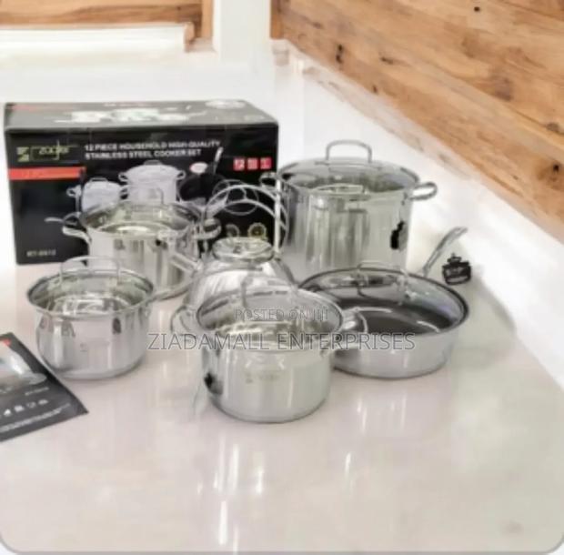 Bosch 12-Piece Stainless Steel Cookware:Bo-2718, 18/10 Grade