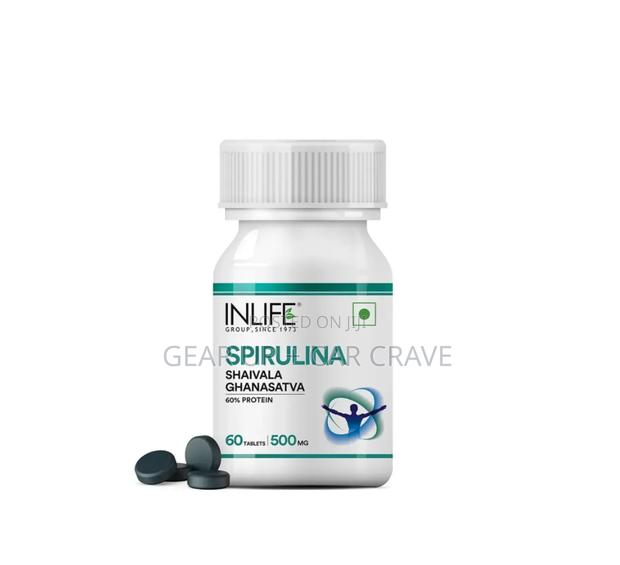 Inlife Spirulina Supplement | 500mg | 60 Tablets