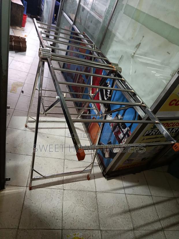 Metallic Laundry Clothes Rack - main view