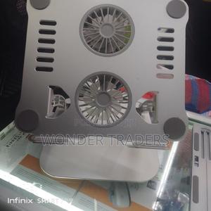 Aluminum Alloy Laptop Stand With Fan Adjustable Height - thumbnail 2