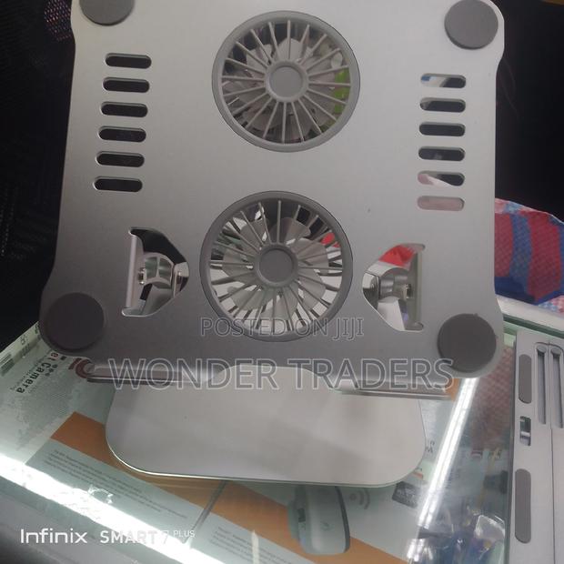 Aluminum Alloy Laptop Stand With Fan Adjustable Height - main view