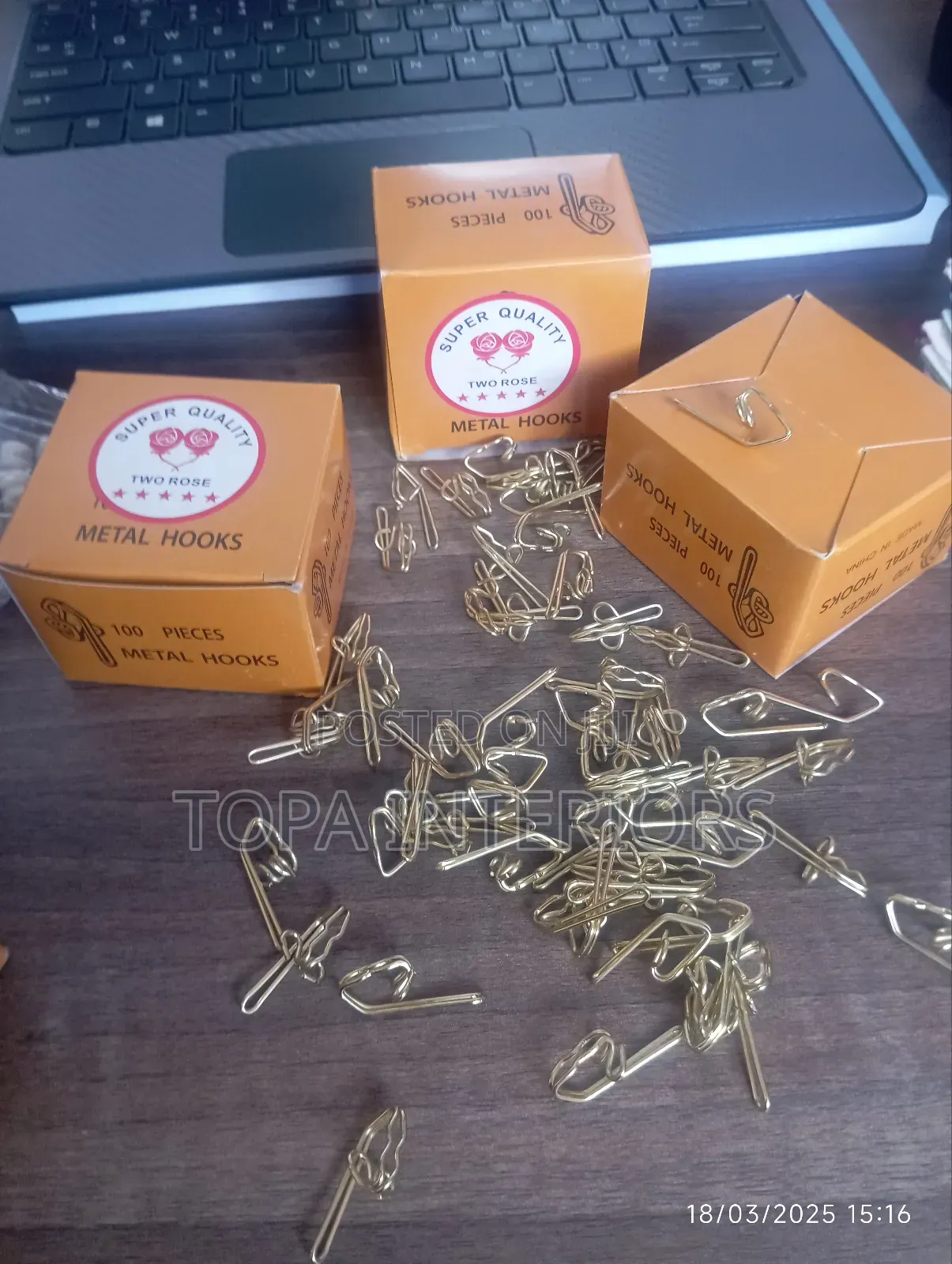 100 Pieces Drapery Curtain Hooks for Curtain Installation