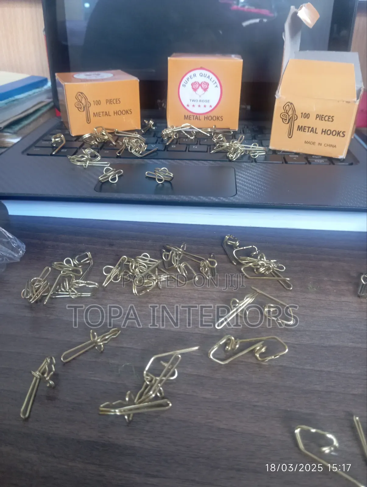 Curtain Installation Metal Drapery Hooks Available
