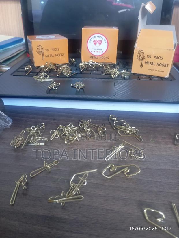 Curtain Installation Metal Drapery Hooks Available