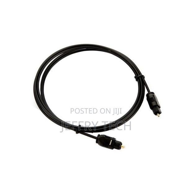 Optical Fiber Toslink Digital Audio Cable Male Black 3m