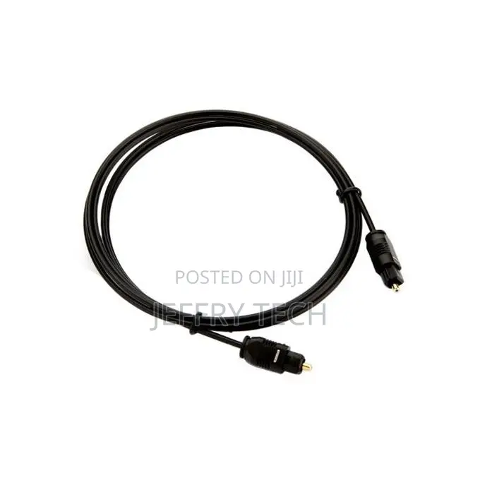 Optical Fiber Toslink Digital Audio Cable Male Black 3m