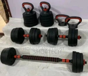 50kg Dumbells 6 in 1