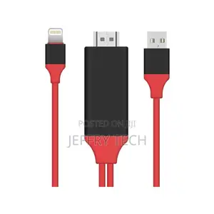 Lightning Pin to Hdmi 1080p Adapter Cable iPhone iPad Audio