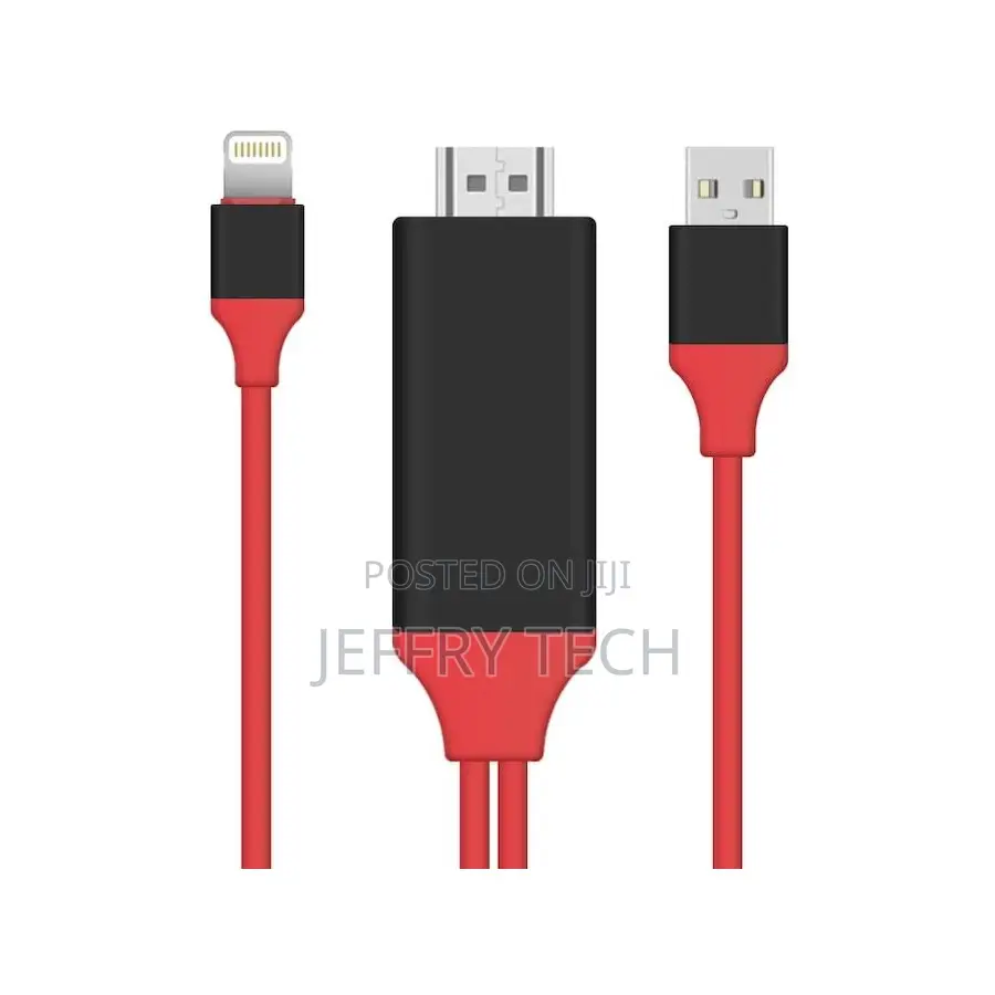 Lightning Pin to Hdmi 1080p Adapter Cable iPhone iPad Audio