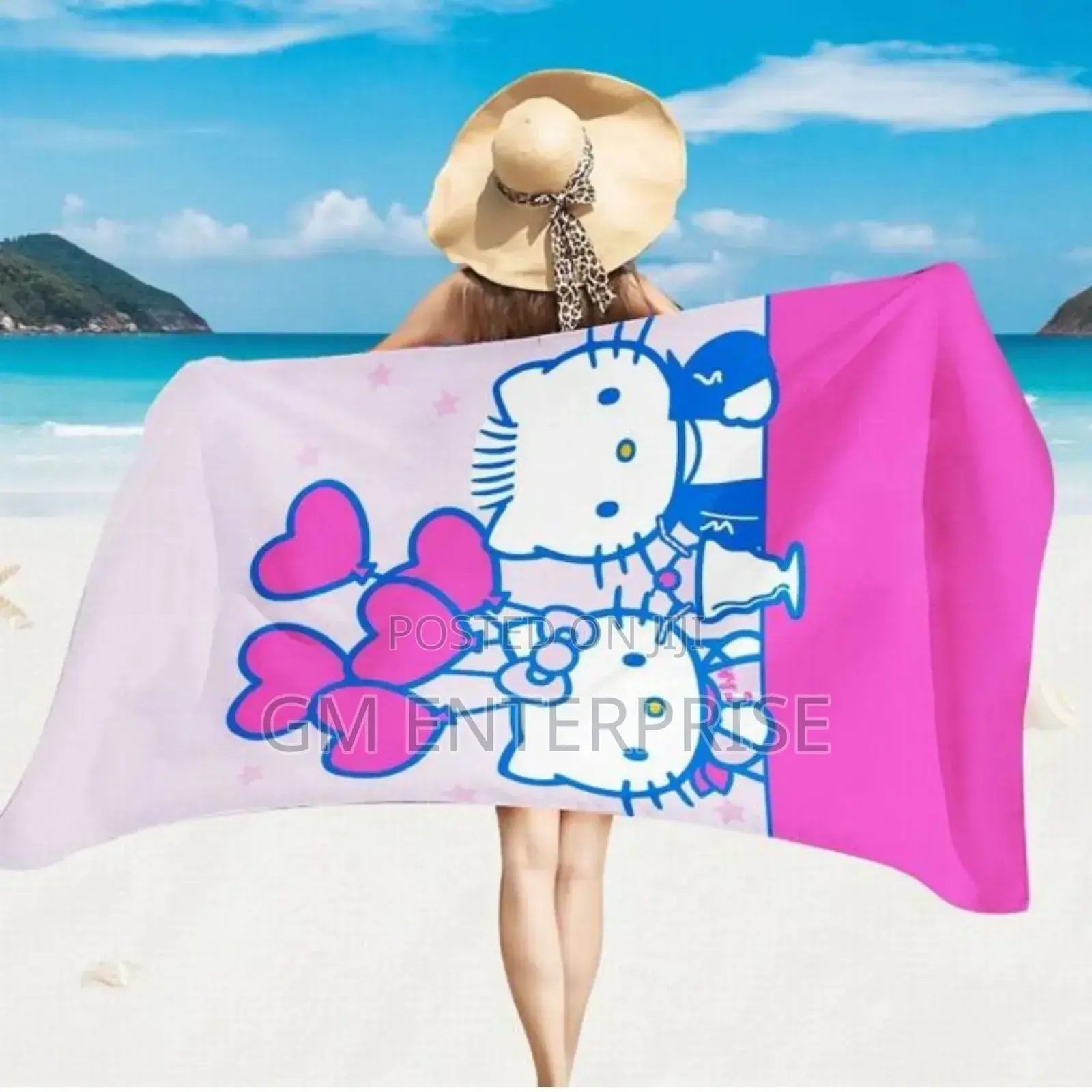 Hello Kitty Cartoon Themed Towels