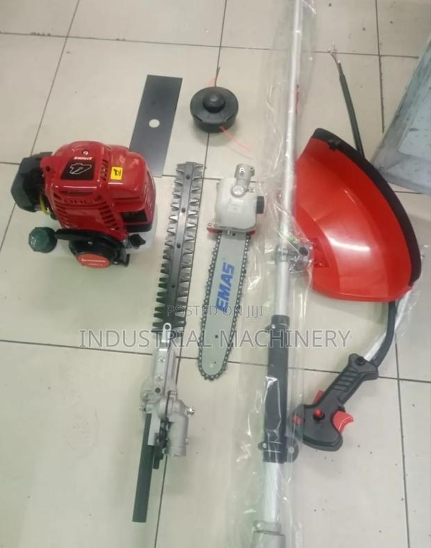 Brush Cutter With Hedge Trimmer and Chainsaw- Heavy Duty