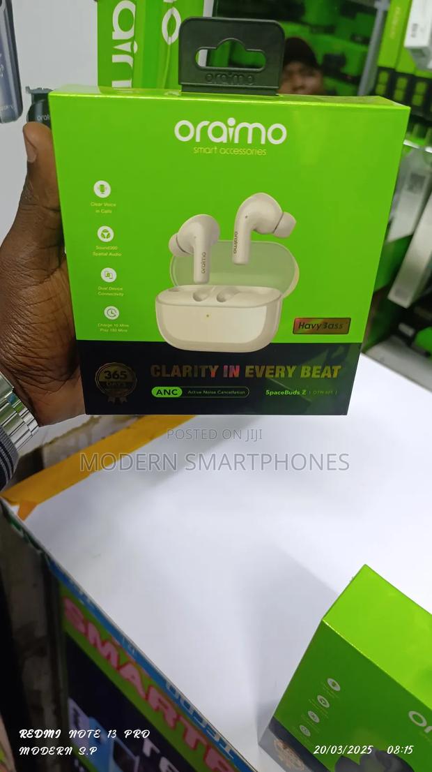 Oraimo Spacebuds Z Anc True Wireless Bluetooth Earbuds - thumbnail 3