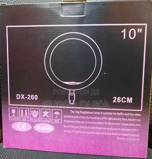 Dx-260 Ring Light.26cm.Tripod Stand.Phone Holder.3 Light Mod