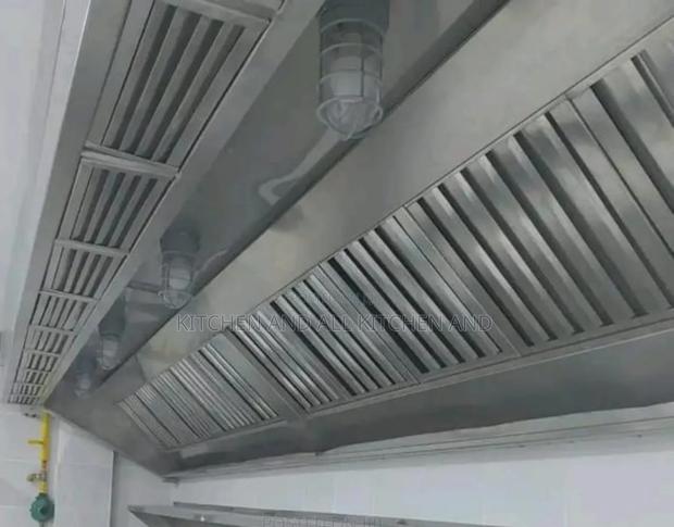 Sleek Stainless Steel Kitchen Hood