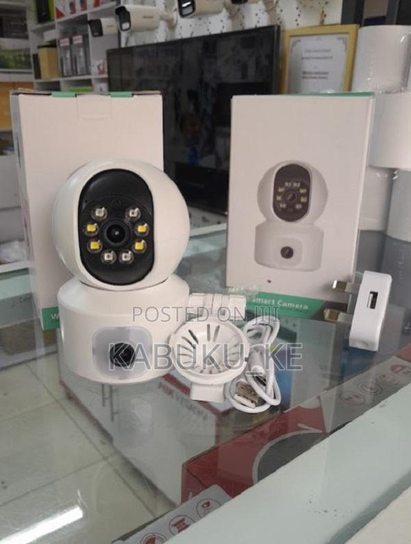 Dual Lens Wireless Wifi Smart PTZ CCTV Camera With Audio