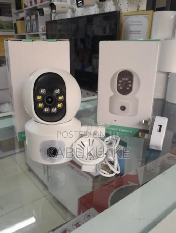 Dual Lens Wireless Wifi Smart PTZ CCTV Camera With Audio