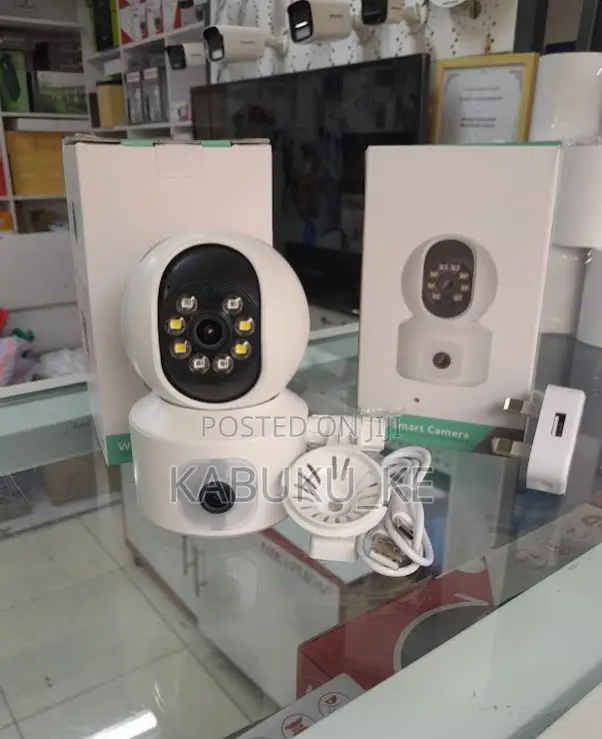 Wireless Wifi Dual Lens Smart Home Camera 4mp