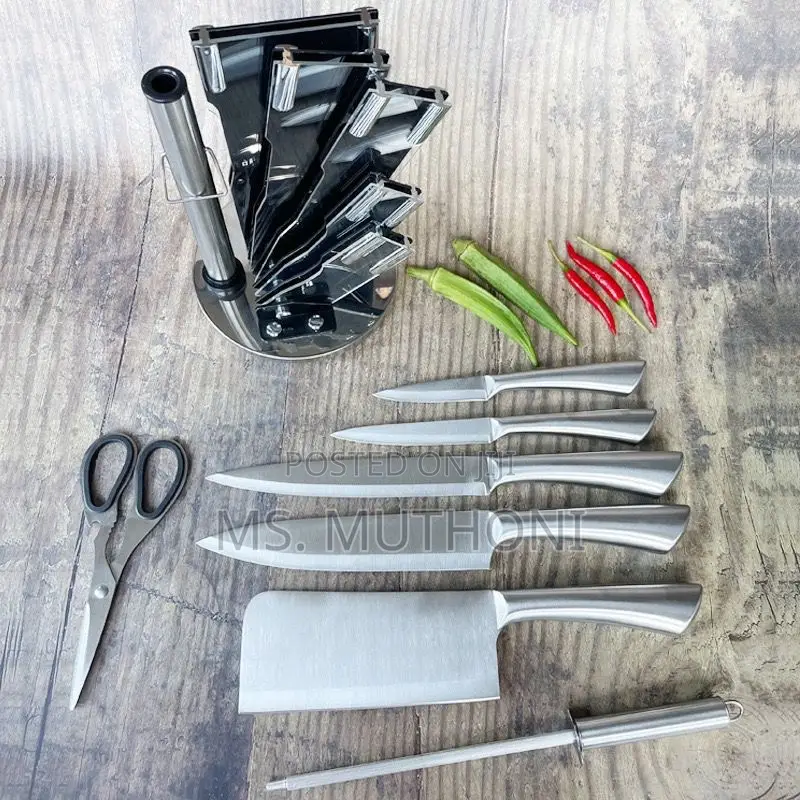 Morden Inox Hollow Handle 8 Piece Stainless Steel Knife Set
