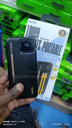 Tecno TPB-103 10000mah Ultra Tank Power Banks Led Display