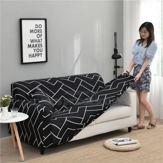 Sofa Goals. Polyester Cotton Printed Seat Covers - thumbnail 2