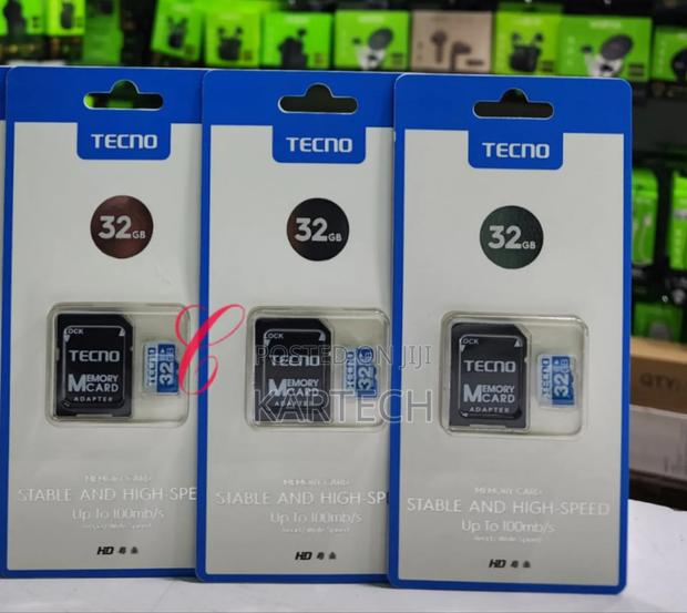 Tecno 32gb Stable and 100mb/S High Speed Memory Card - thumbnail 2