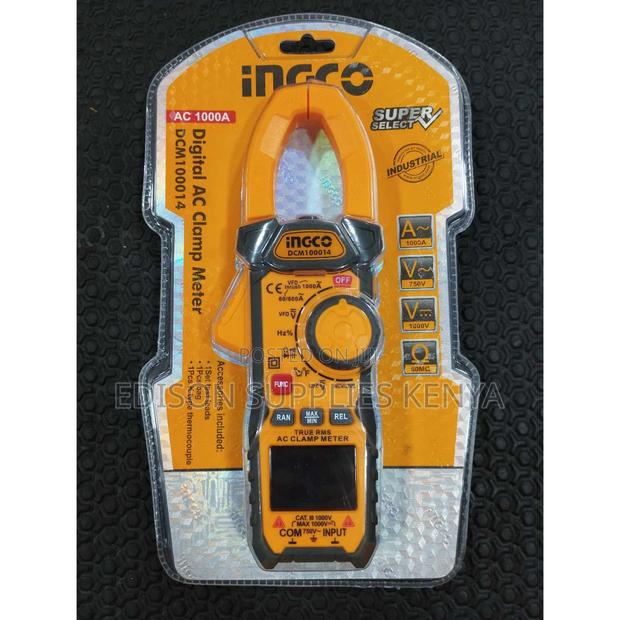 1000v Digital Clamp Meter Ingco Voltage Test Ac/Dc 1000 Volt - thumbnail 5