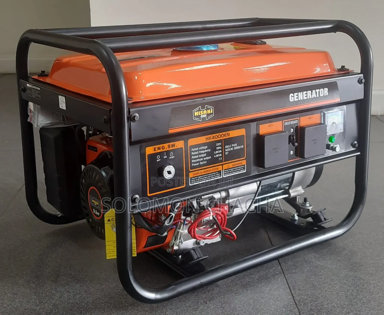 Hk4000en Hisaki Japan 3.8kva Petrol Generator  Key 🔑 Start