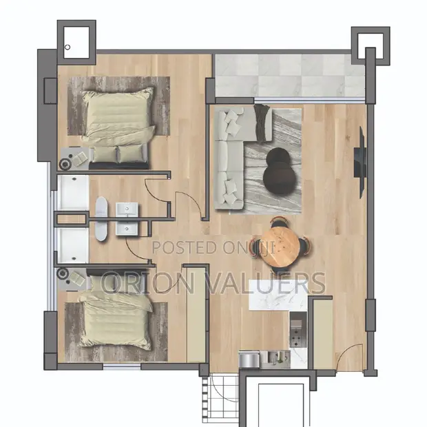 1bdrm Apartment in Grosvenor Residence, Hurlingham for sale