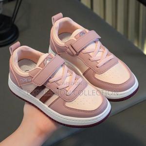 Peach Themed Kid's Stylish Sneakers