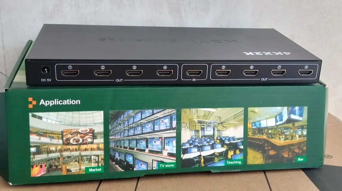 Hdmi Splitter 1x8, 1 in 8 Out Hdmi Port