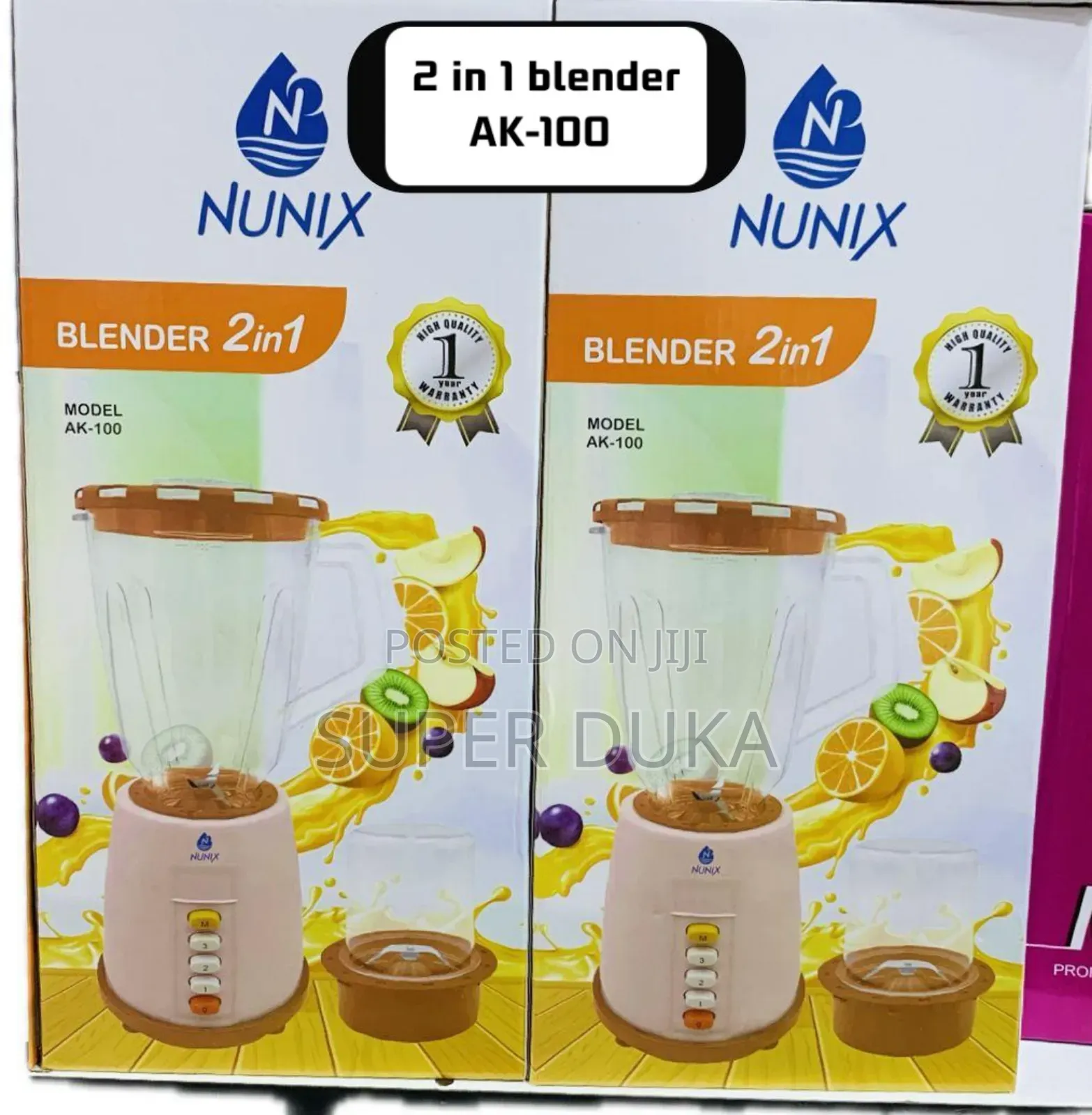 Blender.2 in 1 Nunix Ak-100.1.5l Grinding Machine