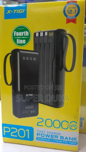 X-Tigi P201 Quality 20,000 Mah 5a Fast Charge Power Bank
