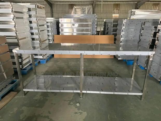 Single Deck Stainless Steel Work Table - main view