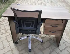 Walnut Office Desk and Chair